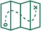 American Hiking Map Icon